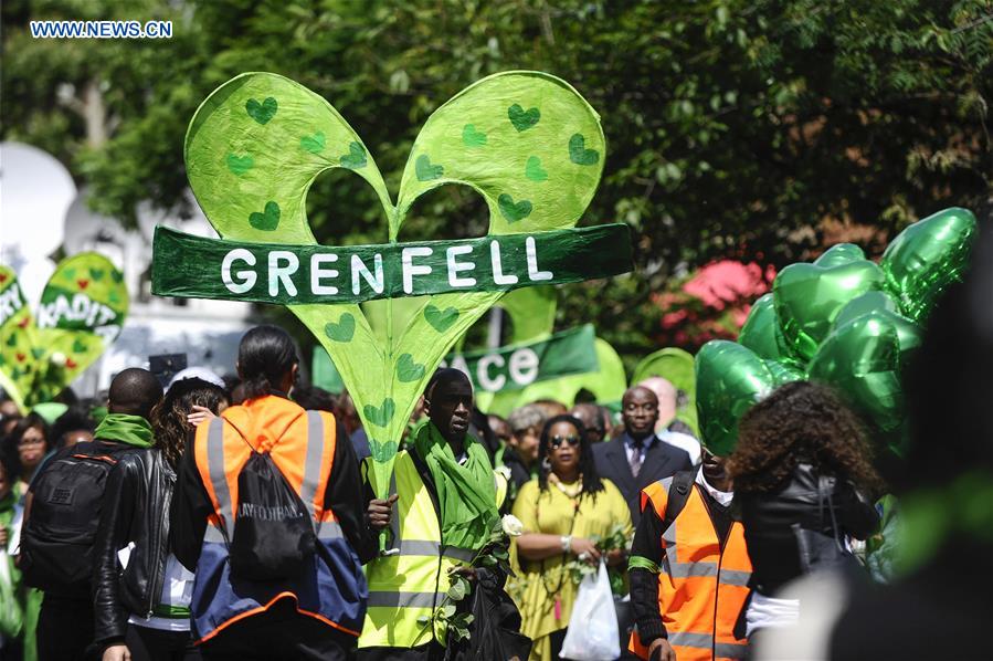 BRITAIN-LONDON-GRENFELL TOWER-FIRE-ONE YEAR ANNIVERSARY
