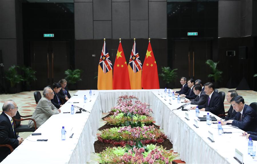 PAPUA NEW GUINEA-CHINA-XI JINPING-LEADERS OF PACIFIC ISLAND NATIONS-MEETING