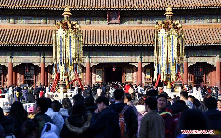 (InPalaceMuseum)CHINA-BEIJING-THE FORBIDDEN CITY-SPRING FESTIVAL CELEBRATION-DECORATION (CN)
