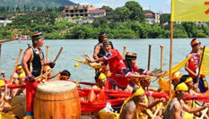 湖南溆浦龍舟競渡迎&ldquo;大端午&rdquo;