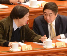 馮鞏、馮驥才出席政協全體會議