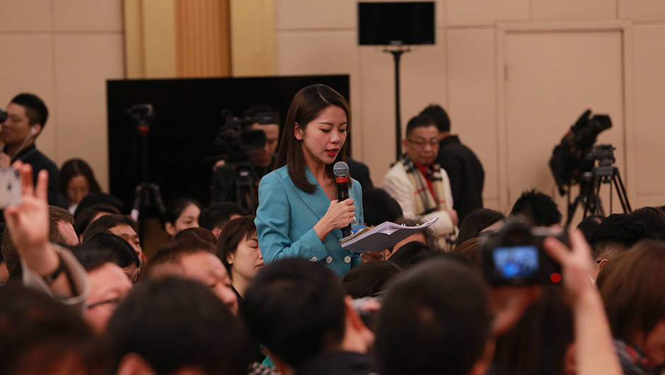 深圳衛視記者提問