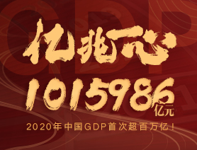 億兆一心！2020年中國GDP首次超百萬億！