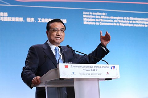 李克強總理2日在中法工商峰會演講時表示，中法建交50年來，兩國關系積累了寶貴經驗，未來50年的中法關系將更燦爛輝煌。中國政府網