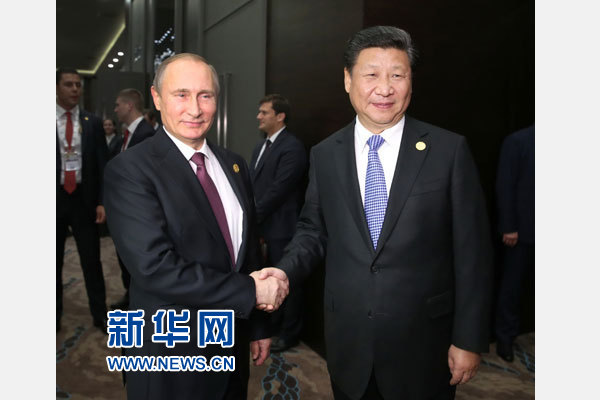 11月15日,國家主席習近平在土耳其安塔利亞會見俄羅斯總統普京。 新華社記者馬占成攝 11月15日,國家主席習近平在土耳其安塔利亞會見俄羅斯總統普京。 新華社記者馬占成攝