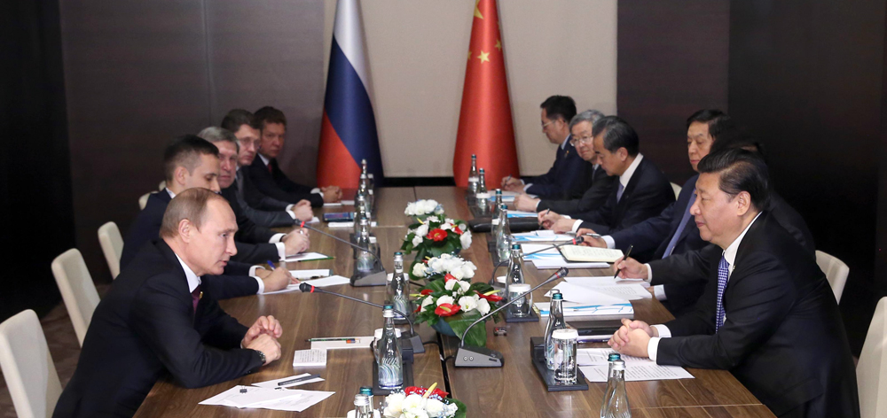 習近平會見俄羅斯總統普京